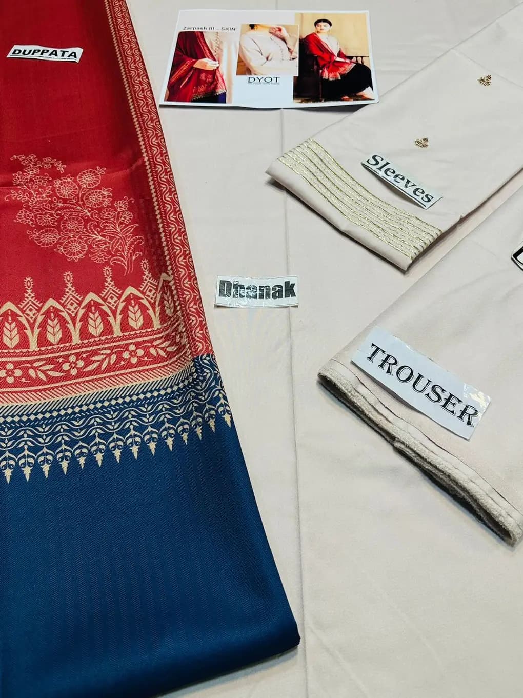 DYOT (DHANAK)  SHIRT:  Dhanak   DUPATTA: Wool Shawl  TROUSER: Dhanak