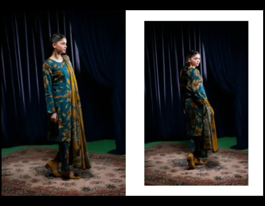 Ladies Unstitched Suit FEATHER  ORIGNAL (PREMIUM DHANAK)