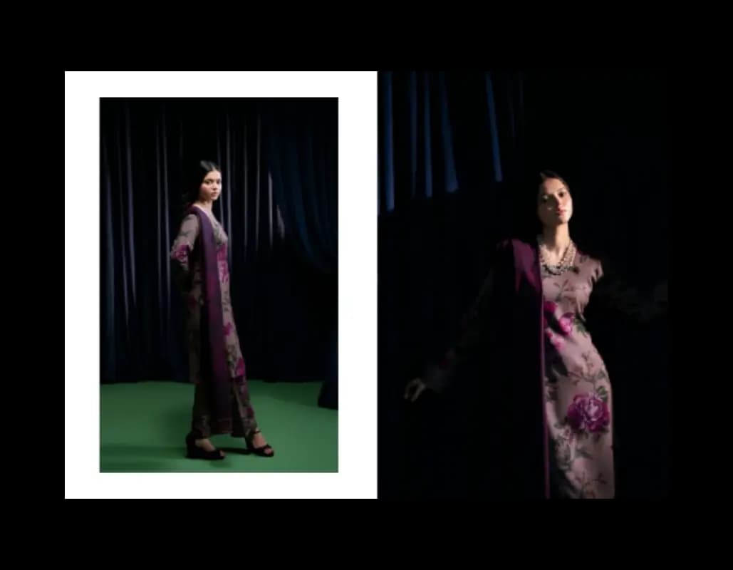 Ladies Unstitched Suit FEATHER  ORIGNAL (PREMIUM DHANAK)