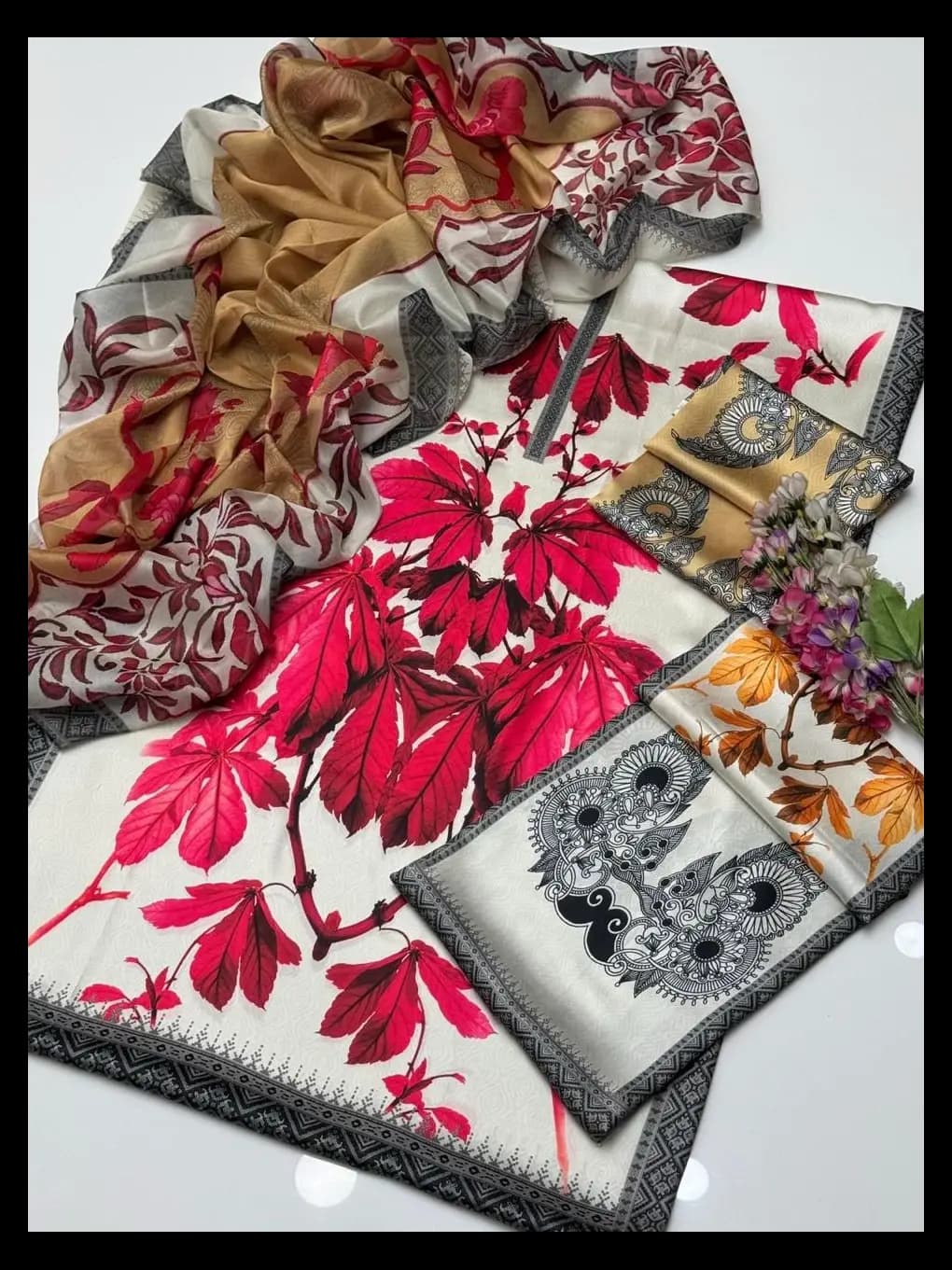 Brand Name LULUSAR (PREMIUM SILK) 3 Pcs