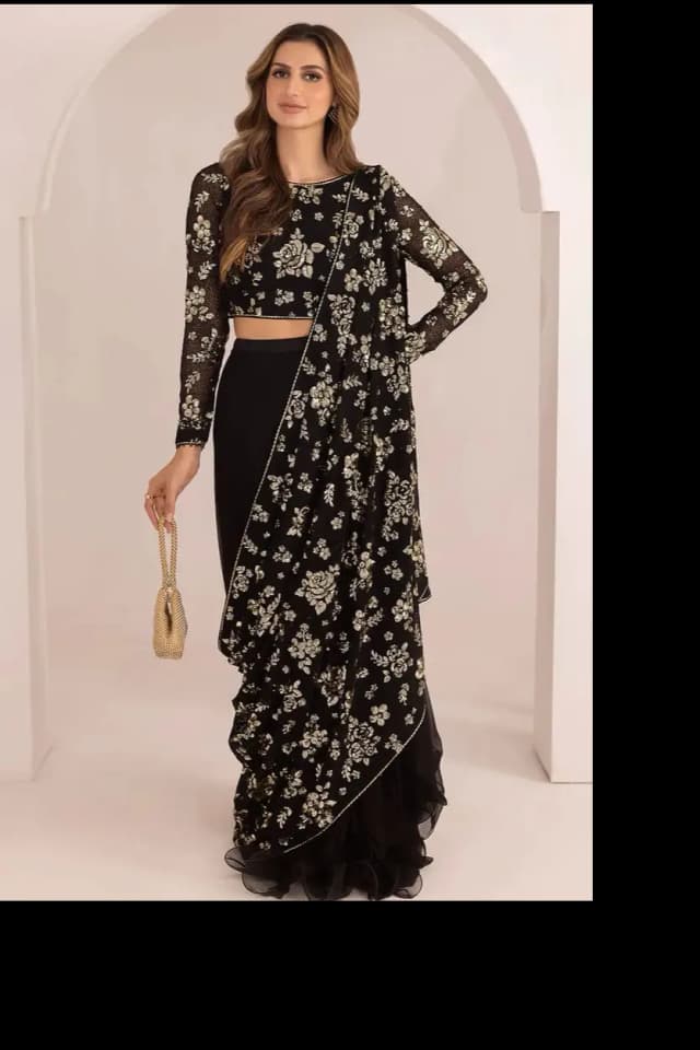 Brand Name JAZMIN (CHIFFON SAREE)